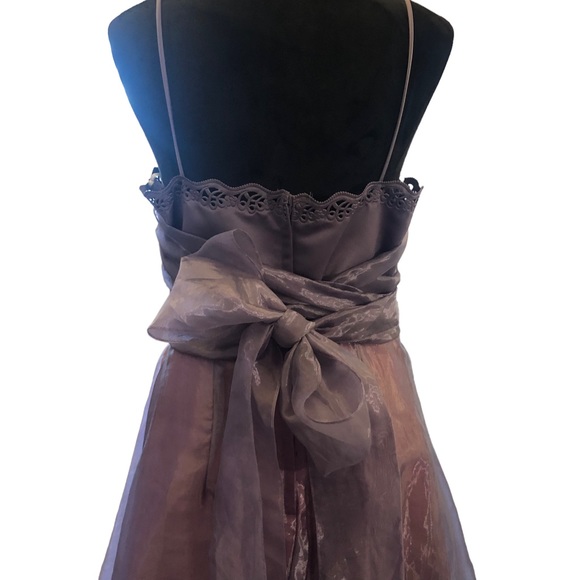 Purple Taffeta Mixed Media Formal Gown size 11/12 - Picture 8 of 12